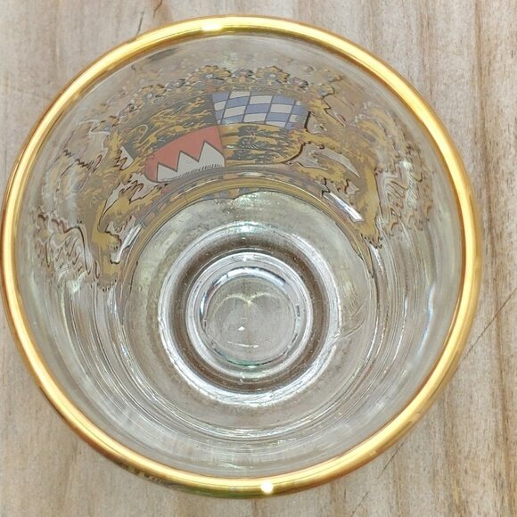 BAYERN Shot Glass Vintage German shot glass Gold - Picture 3 of 4
